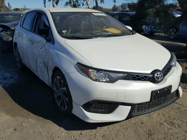 JTNKARJEXHJ546620 - 2017 TOYOTA COROLLA IM WHITE photo 1