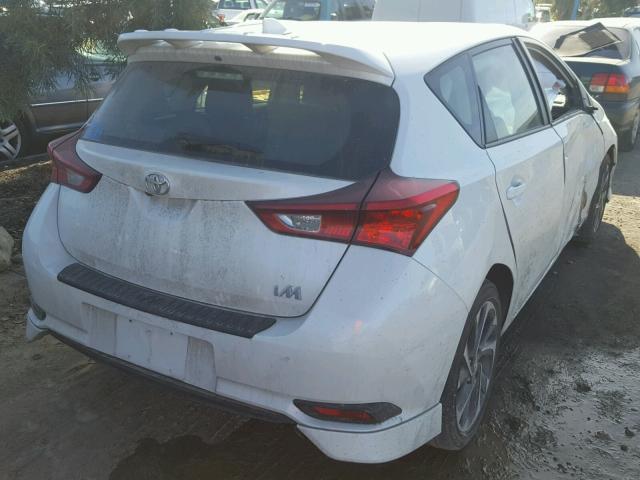 JTNKARJEXHJ546620 - 2017 TOYOTA COROLLA IM WHITE photo 4