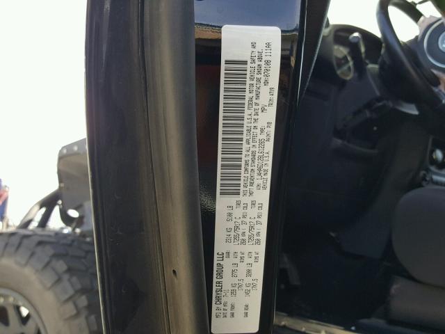 1J4HA6D12BL612265 - 2011 JEEP WRANGLER R BLACK photo 10