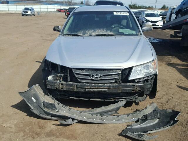 5NPET4AC2AH647517 - 2010 HYUNDAI SONATA GLS SILVER photo 9