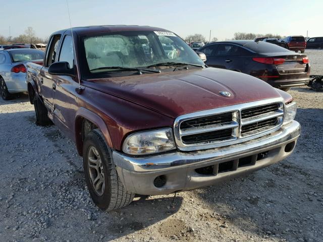 1D7HL48N63S361961 - 2003 DODGE DAKOTA QUA RED photo 1