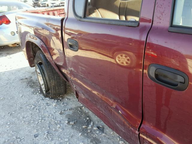 1D7HL48N63S361961 - 2003 DODGE DAKOTA QUA RED photo 9