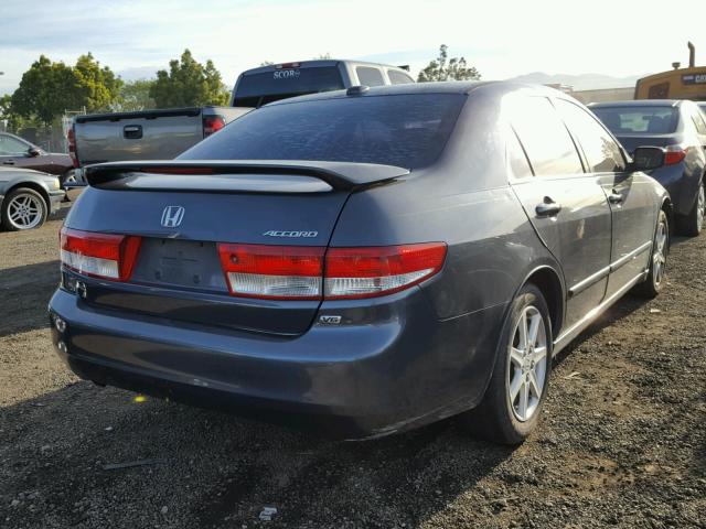 1HGCM66514A033887 - 2004 HONDA ACCORD EX GRAY photo 4