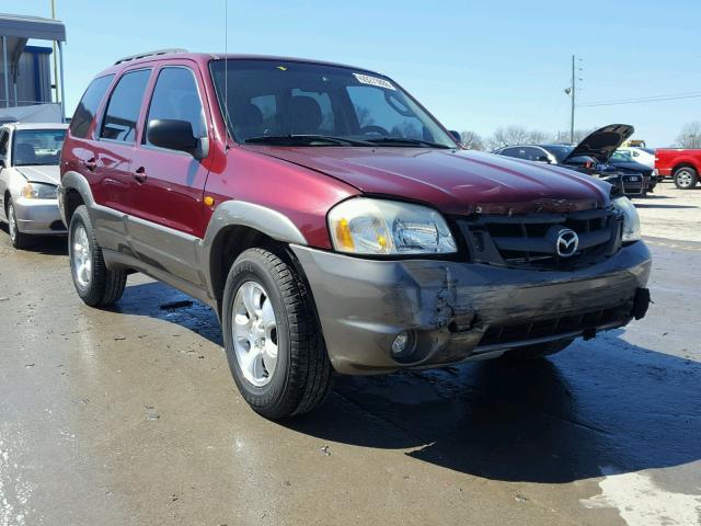 4F2YZ04183KM23252 - 2003 MAZDA TRIBUTE LX MAROON photo 1