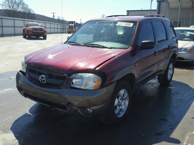 4F2YZ04183KM23252 - 2003 MAZDA TRIBUTE LX MAROON photo 2