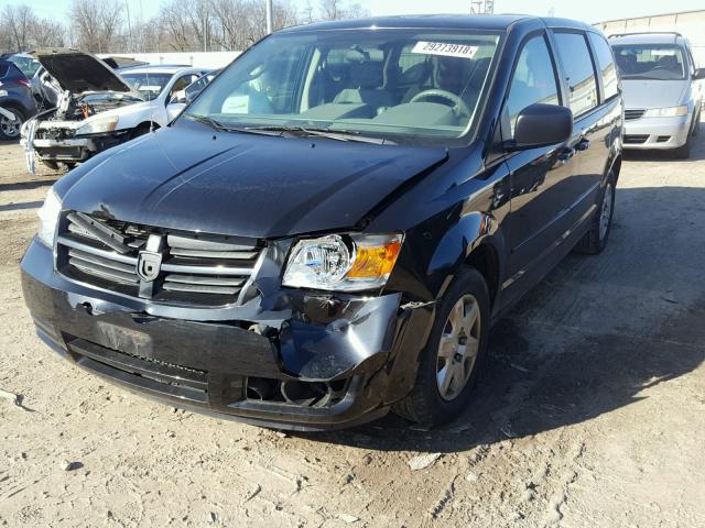 1D8HN44E69B518120 - 2009 DODGE GRAND CARA BLACK photo 2