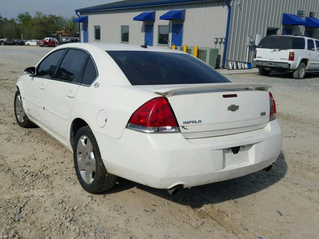 2G1WD58C269322740 - 2006 CHEVROLET IMPALA SUP WHITE photo 3