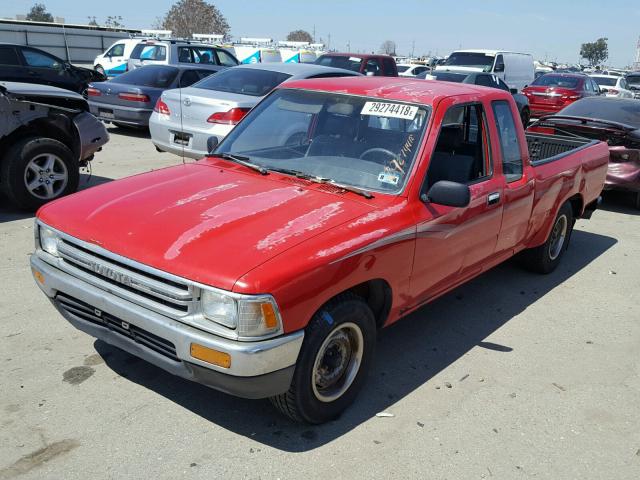 JT4VN93D7M5019096 - 1991 TOYOTA PICKUP 1/2 RED photo 2
