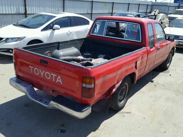 JT4VN93D7M5019096 - 1991 TOYOTA PICKUP 1/2 RED photo 4