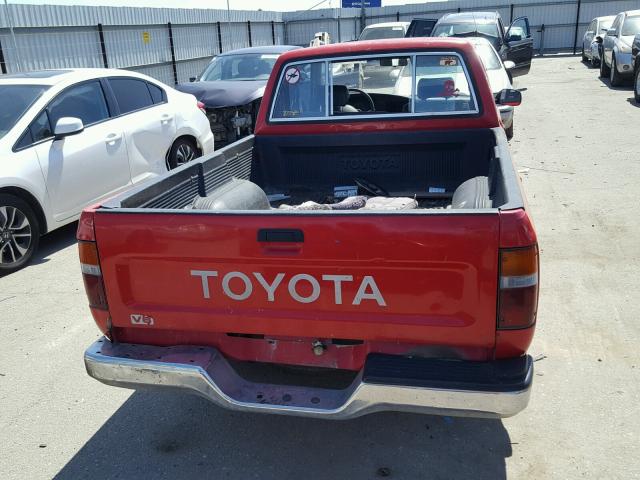 JT4VN93D7M5019096 - 1991 TOYOTA PICKUP 1/2 RED photo 6