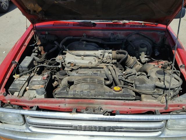 JT4VN93D7M5019096 - 1991 TOYOTA PICKUP 1/2 RED photo 7