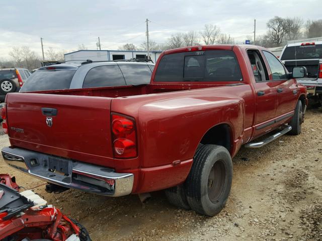 3D7ML48A47G831218 - 2007 DODGE RAM 3500 S MAROON photo 4