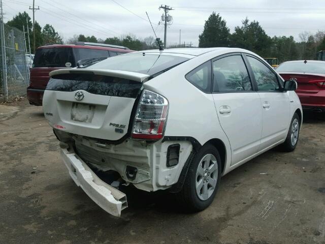 JTDKB20U597891439 - 2009 TOYOTA PRIUS WHITE photo 4