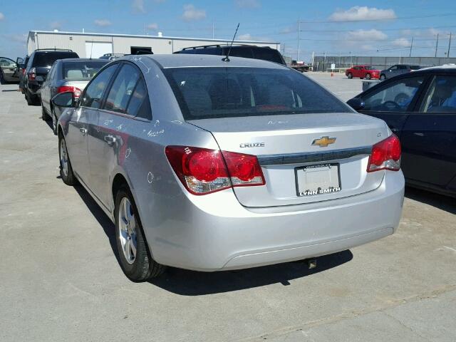 1G1PK5SB9E7175441 - 2014 CHEVROLET CRUZE LT SILVER photo 3