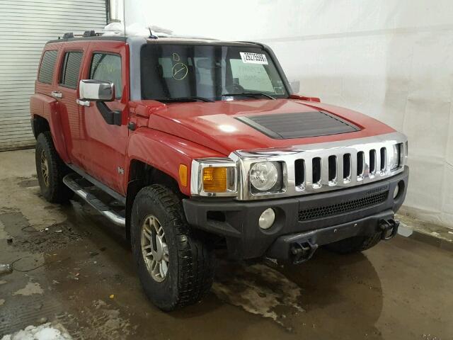 5GTDN136568197405 - 2006 HUMMER H3 RED photo 1