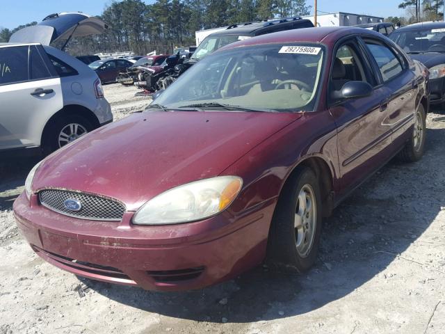 1FAFP53U06A108936 - 2006 FORD TAURUS SE MAROON photo 2