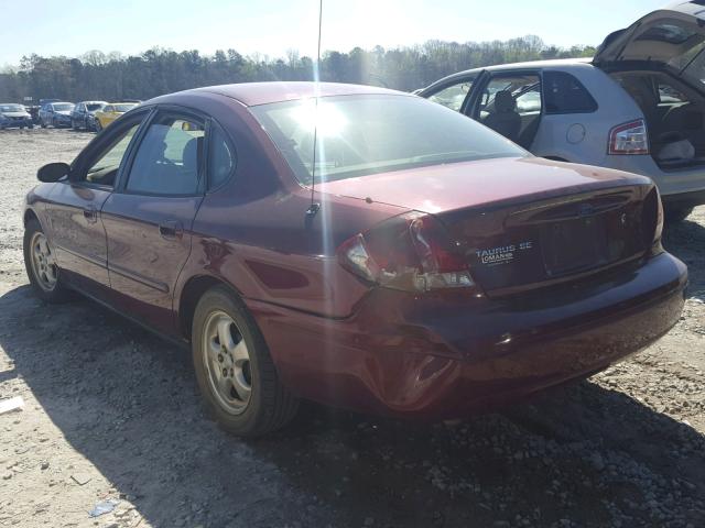 1FAFP53U06A108936 - 2006 FORD TAURUS SE MAROON photo 3