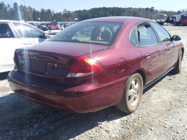 1FAFP53U06A108936 - 2006 FORD TAURUS SE MAROON photo 4