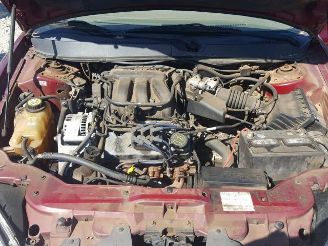 1FAFP53U06A108936 - 2006 FORD TAURUS SE MAROON photo 7