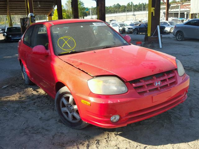 KMHCG35C65U358728 - 2005 HYUNDAI ACCENT GS RED photo 1