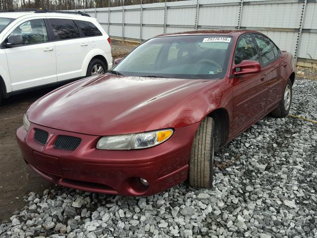 1G2WK52J91F203933 - 2001 PONTIAC GRAND PRIX 勃艮第红 照片 2