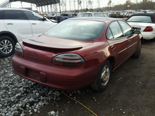 1G2WK52J91F203933 - 2001 PONTIAC GRAND PRIX 勃艮第红 照片 4