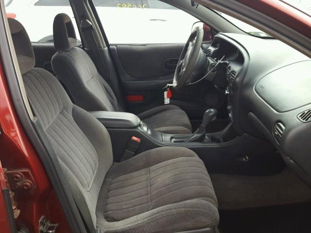 1G2WK52J91F203933 - 2001 PONTIAC GRAND PRIX 勃艮第红 照片 5