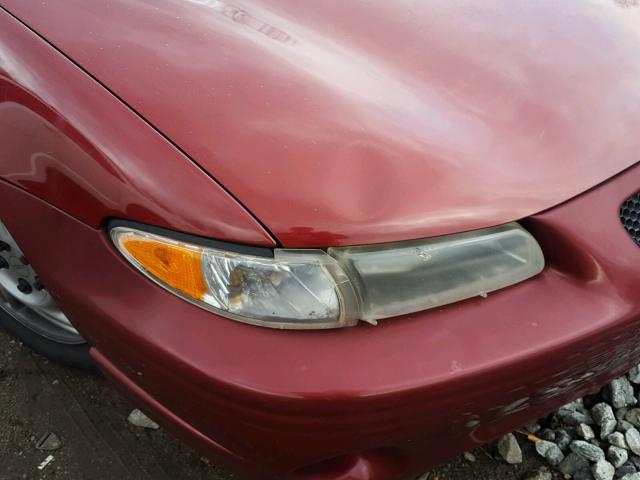 1G2WK52J91F203933 - 2001 PONTIAC GRAND PRIX 勃艮第红 照片 9