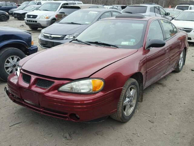 1G2NF52F52C240010 - 2002 PONTIAC GRAND AM S მუქწითელი ფოტო 2