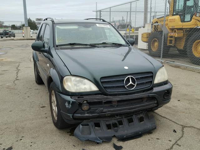 4JGAB72E91A254510 - 2001 MERCEDES-BENZ ML 430 GREEN photo 1