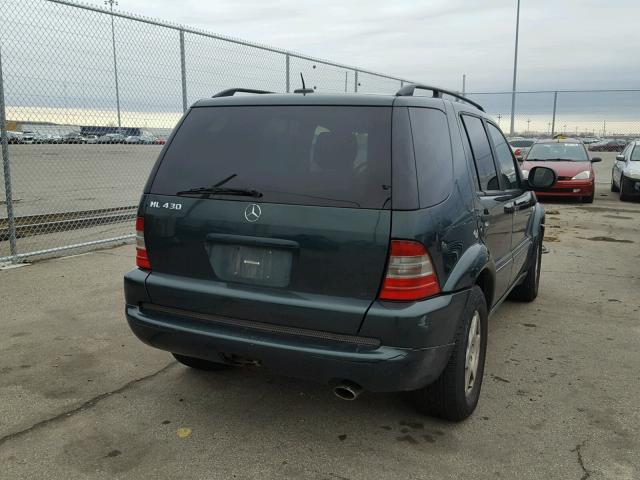 4JGAB72E91A254510 - 2001 MERCEDES-BENZ ML 430 绿色 照片 4