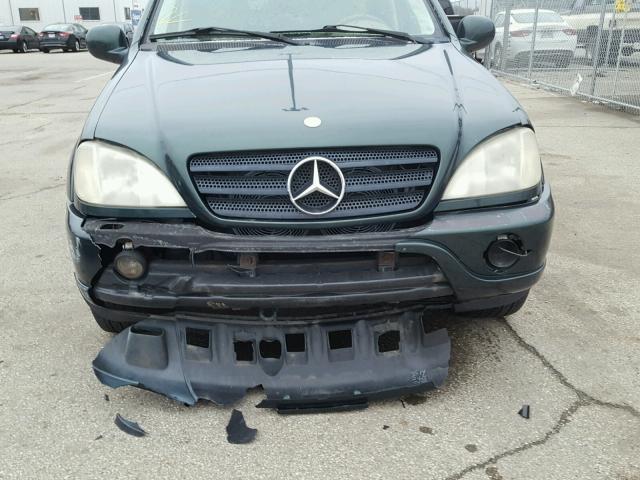 4JGAB72E91A254510 - 2001 MERCEDES-BENZ ML 430 GREEN photo 9