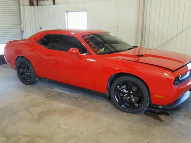 2C3CDYAG3EH293783 - 2014 DODGE CHALLENGER RED photo 9