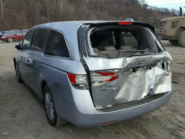 5FNRL5H6XHB014165 - 2017 HONDA ODYSSEY EX SILVER photo 3