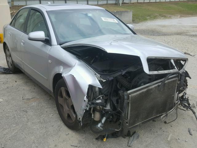 WAUJC68E74A092543 - 2004 AUDI A4 1.8T SILVER photo 1