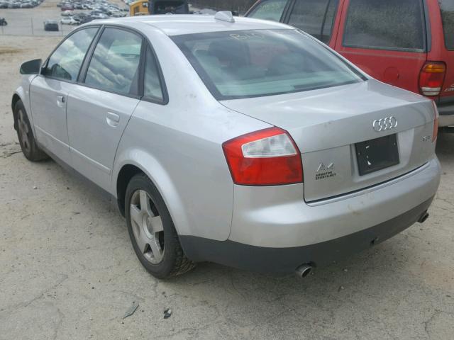 WAUJC68E74A092543 - 2004 AUDI A4 1.8T SILVER photo 3