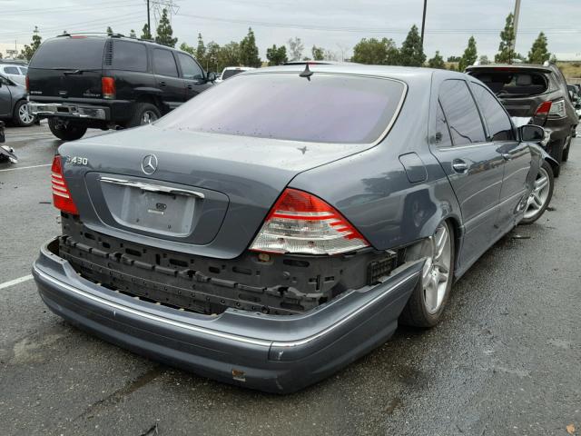 WDBNG70J26A474701 - 2006 MERCEDES-BENZ S 430 GRAY photo 4