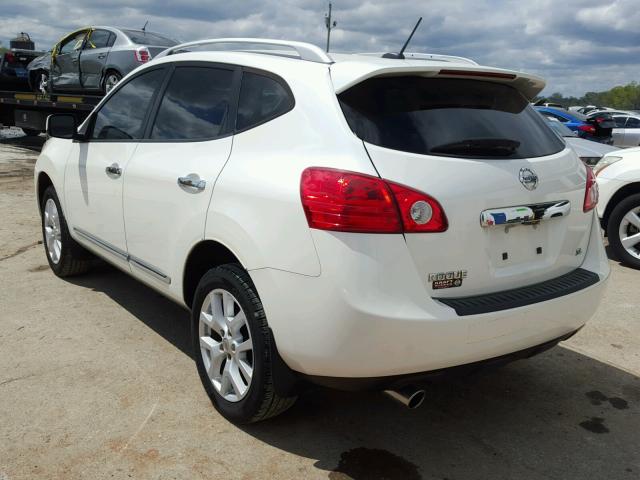 JN8AS5MT7BW183238 - 2011 NISSAN ROGUE S WHITE photo 3