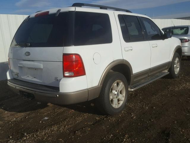 1FMZU74W23ZB44390 - 2003 FORD EXPLORER E WHITE photo 4