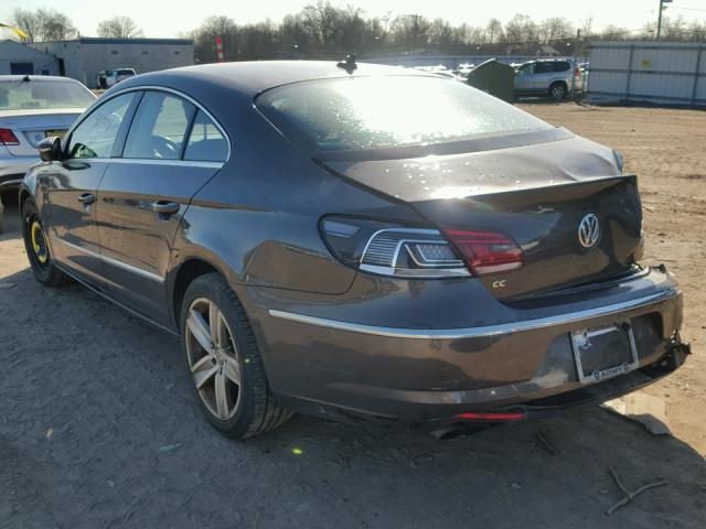 WVWBP7AN5DE510103 - 2013 VOLKSWAGEN CC SPORT BROWN photo 3