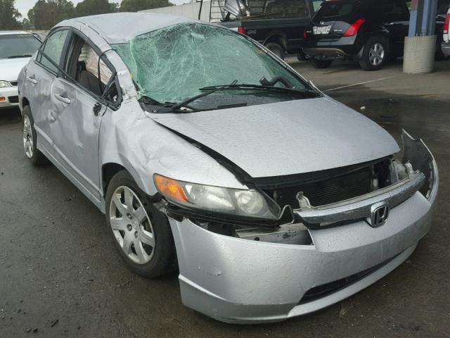 1HGFA16578L064614 - 2008 HONDA CIVIC LX SILVER photo 1