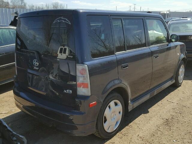 JTLKT324554009511 - 2005 TOYOTA SCION XB BLUE photo 4