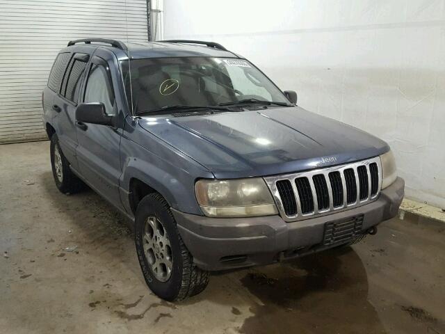 1J4GW48S12C225887 - 2002 JEEP GRAND CHER BLUE photo 1