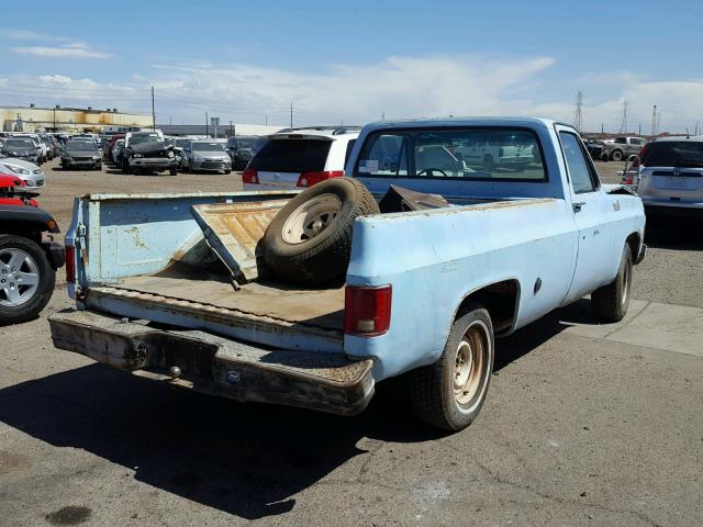 CCD147F507292 - 1977 CHEVROLET SILVERADO BLUE photo 4