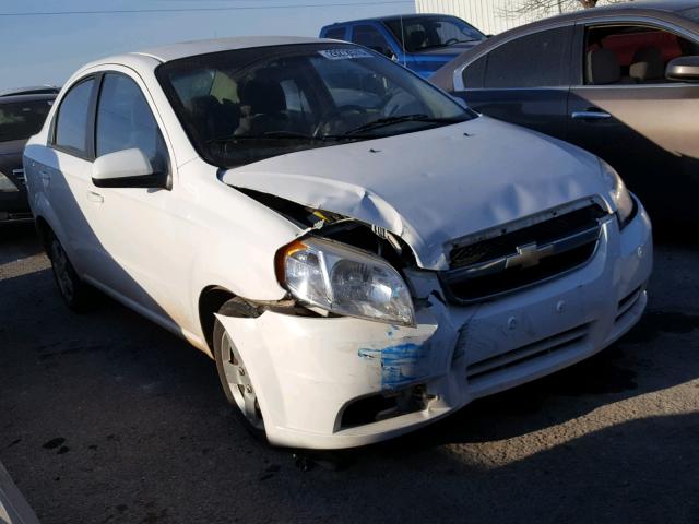 KL1TD5DE5AB107238 - 2010 CHEVROLET AVEO LS WHITE photo 1