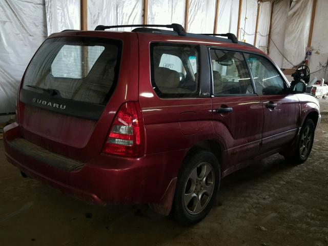 JF1SG65693H702320 - 2003 SUBARU FORESTER 2 MAROON photo 4