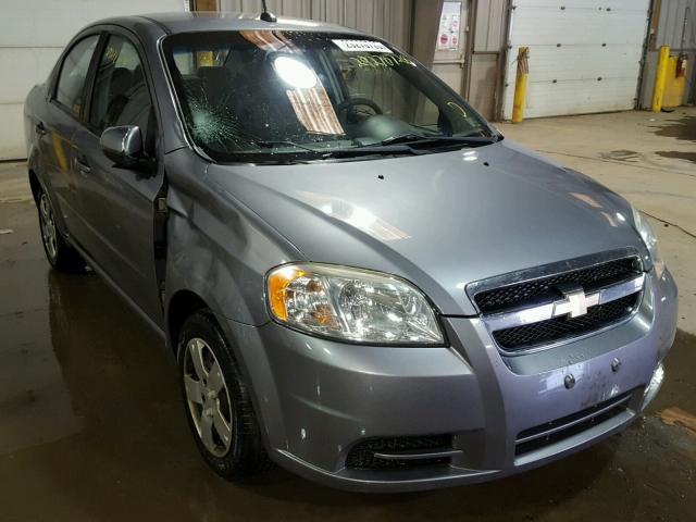 KL1TD5DE2AB119296 - 2010 CHEVROLET AVEO LS GRAY photo 1