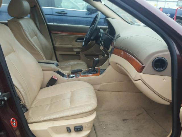 WBADD6326WGT96728 - 1998 BMW 528 I AUTO RED photo 5