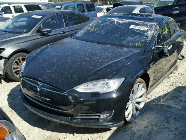 5YJSA1DP0DFP04290 - 2013 TESLA MODEL S BLACK photo 2