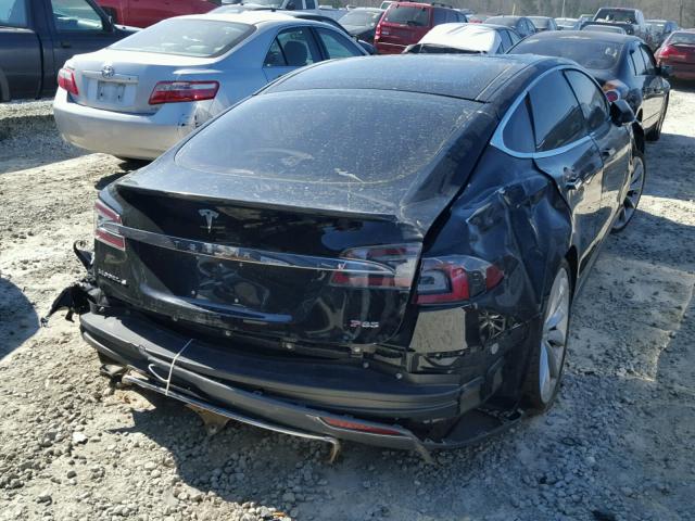 5YJSA1DP0DFP04290 - 2013 TESLA MODEL S BLACK photo 4